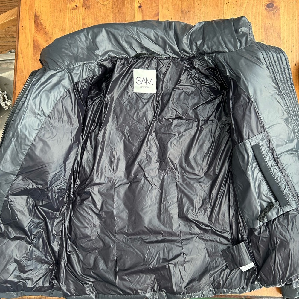 SAM coat in dark grey